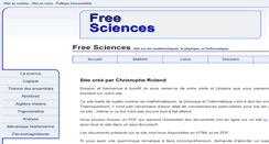 Desktop Screenshot of freesciences.be