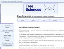 Tablet Screenshot of freesciences.be